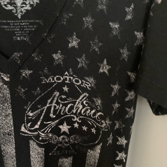 Black Archaic Affliction Junior’s Tee - Picture 3 of 7